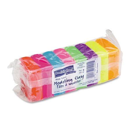 CHENILLE KRAFT Clay, Modeling, 220g, Assorted Neon 4091